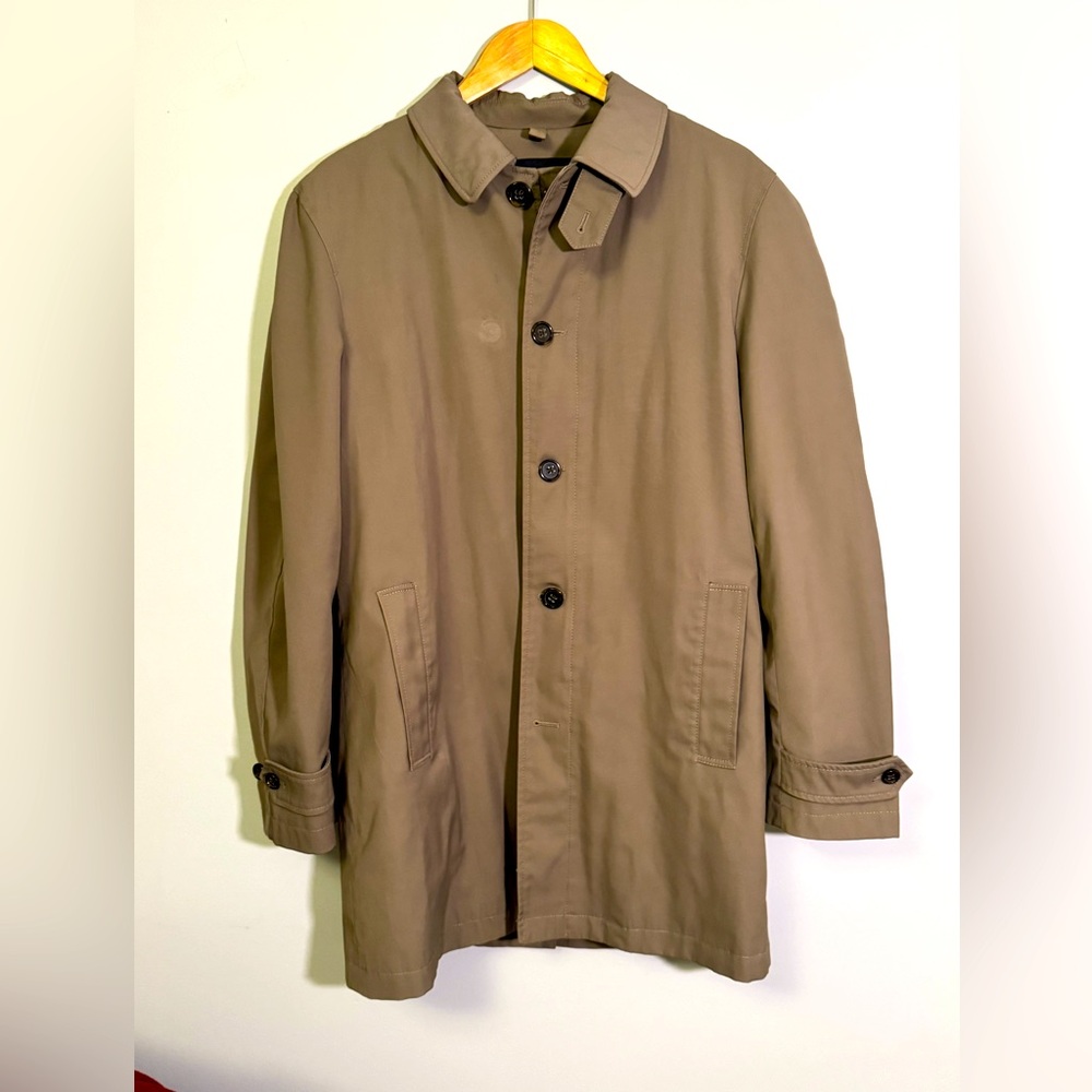 Banana Republic grey overcoat.